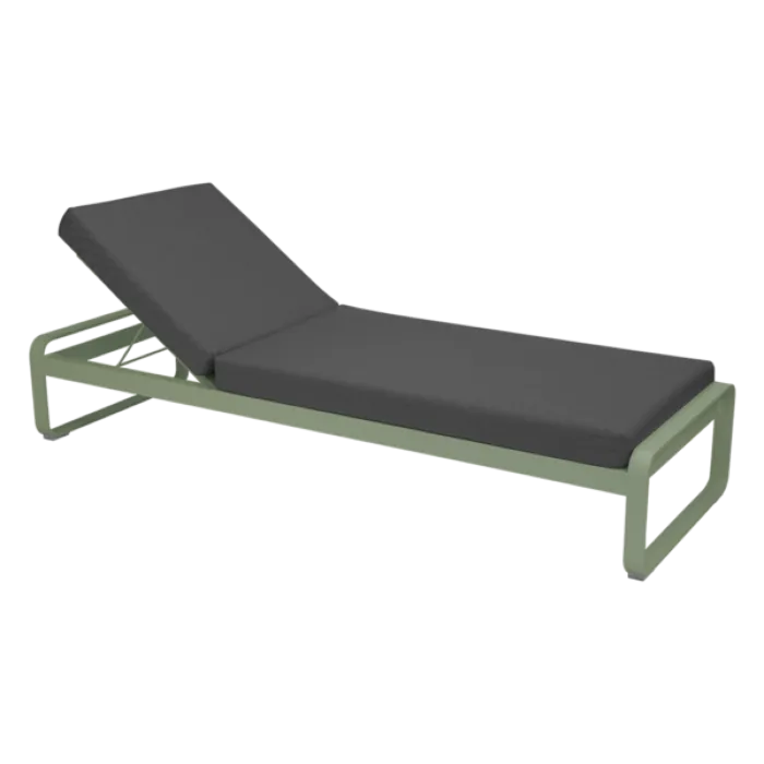Fermob Bellevie ligbed met graphite grey zitkussen-Cactus Speciale Aanbieding