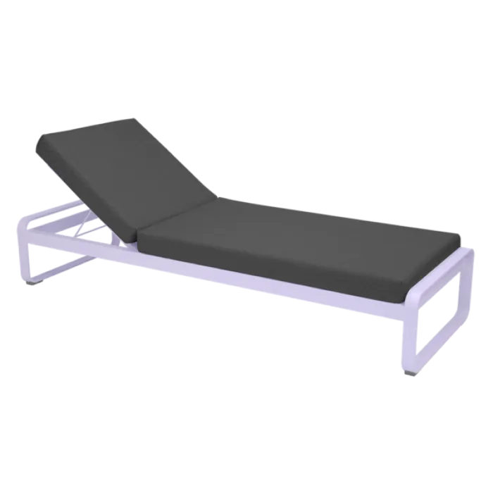 Hete Deal Fermob Bellevie ligbed met graphite grey zitkussen-Marshmallow