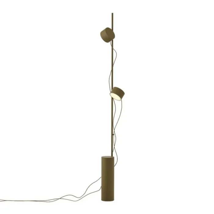 Fabrieksprijs muuto Post vloerlamp-Brown green