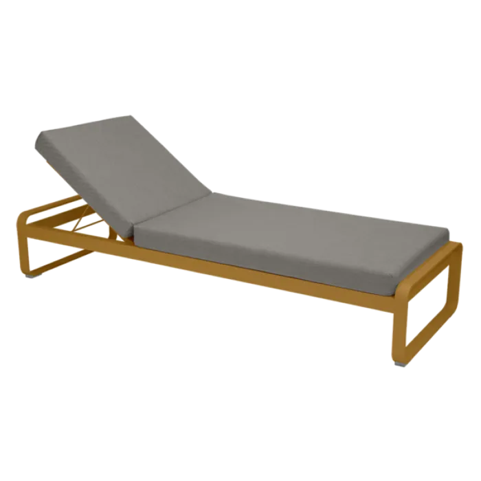Fermob Bellevie ligbed met grey taupe zitkussen-Gingerbread Lage Kosten