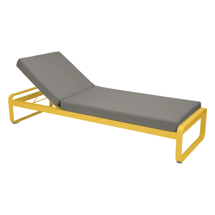 Fermob Bellevie ligbed met grey taupe zitkussen-Honey Flitsaanbieding