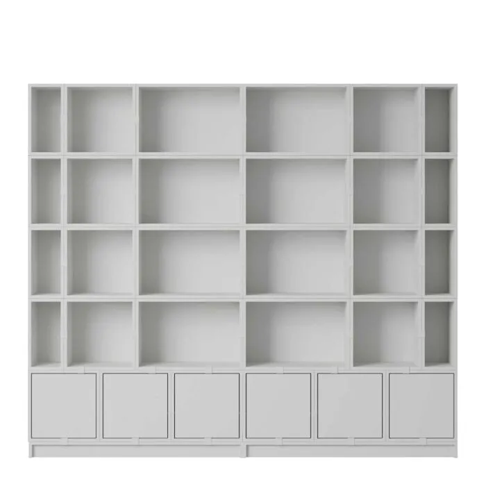 Betrouwbaar muuto Stacked boekenkast configuratie 1-Grijs