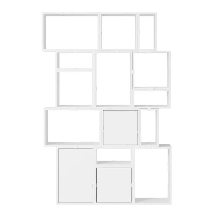 muuto Stacked boekenkast configuratie 2-Wit Exclusieve Aanbieding