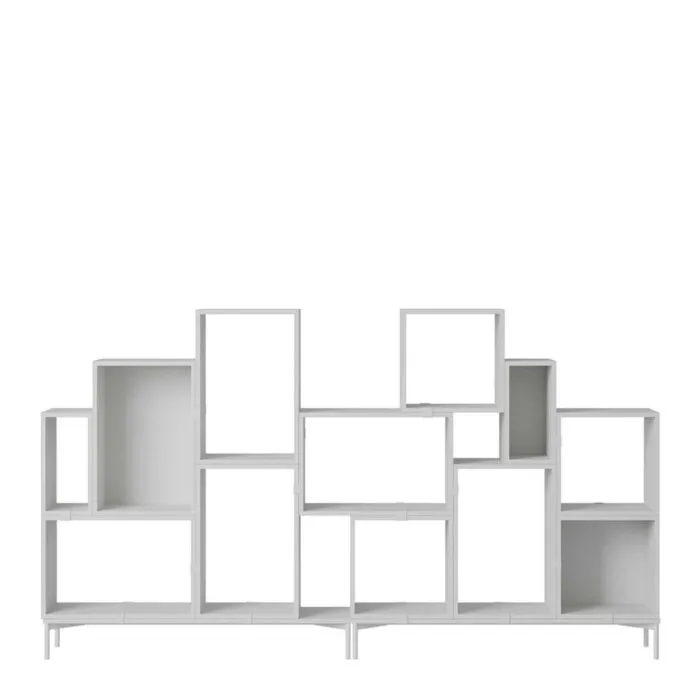 Snelle Levering muuto Stacked boekenkast configuratie 3-Grijs