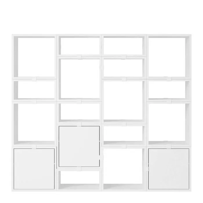 muuto Stacked boekenkast configuratie 4-Wit Beperkte Voorraad