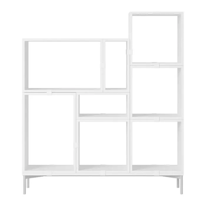 muuto Stacked boekenkast configuratie 5-Wit Finale Uitverkoop
