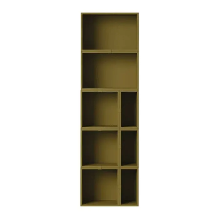 muuto Stacked boekenkast configuratie 7-Bruin groen Aanbieding