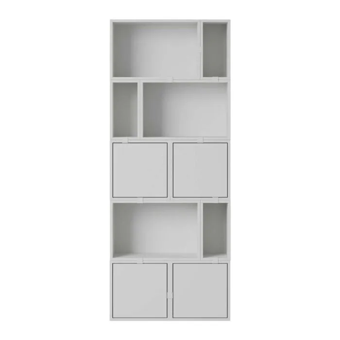muuto Stacked boekenkast configuratie 8-Grijs Fabrieksprijs