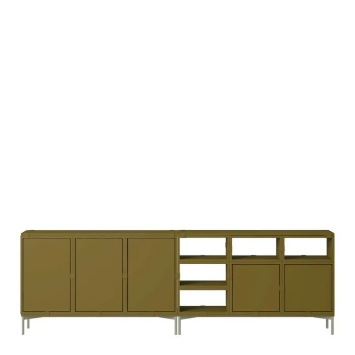 Superprijs muuto Stacked dressoir configuratie 2-Bruin groen