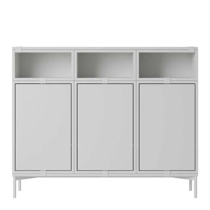 Hoge Kwaliteit muuto Stacked dressoir configuratie 3-Grijs