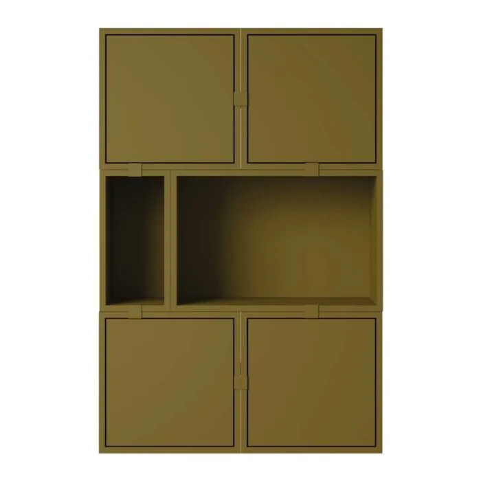 Koopje muuto Stacked dressoir configuratie 4-Bruin groen