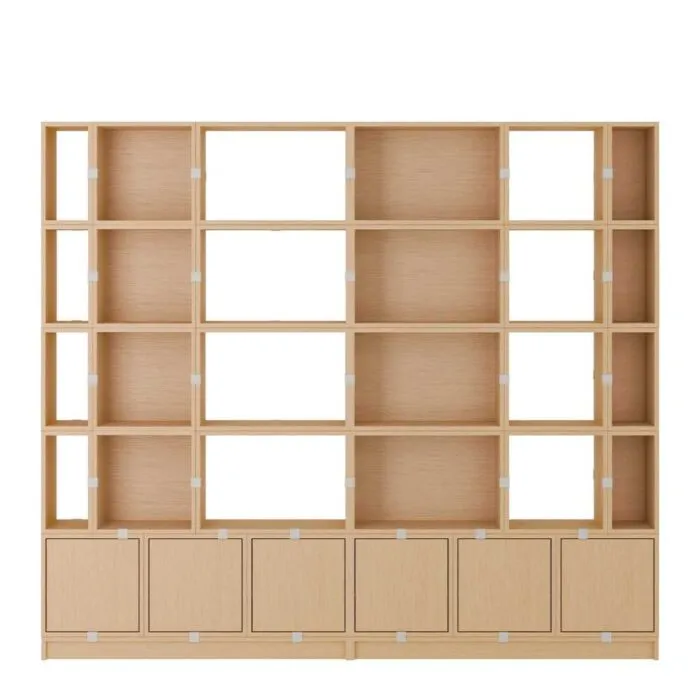 muuto Stacked office configuratie 1-Eiken Uitverkoop