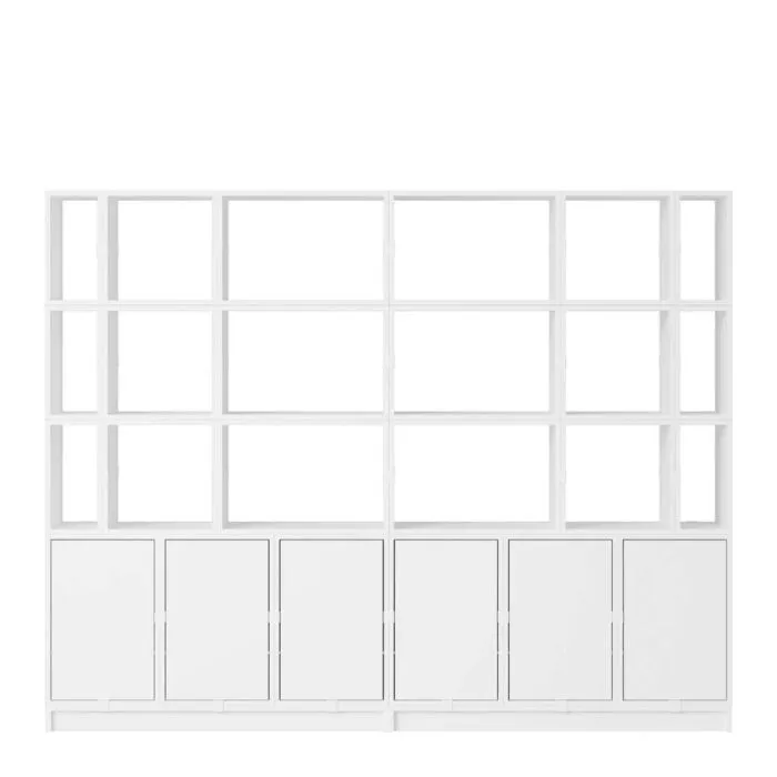 Beste Prijs muuto Stacked office configuratie 2-Wit
