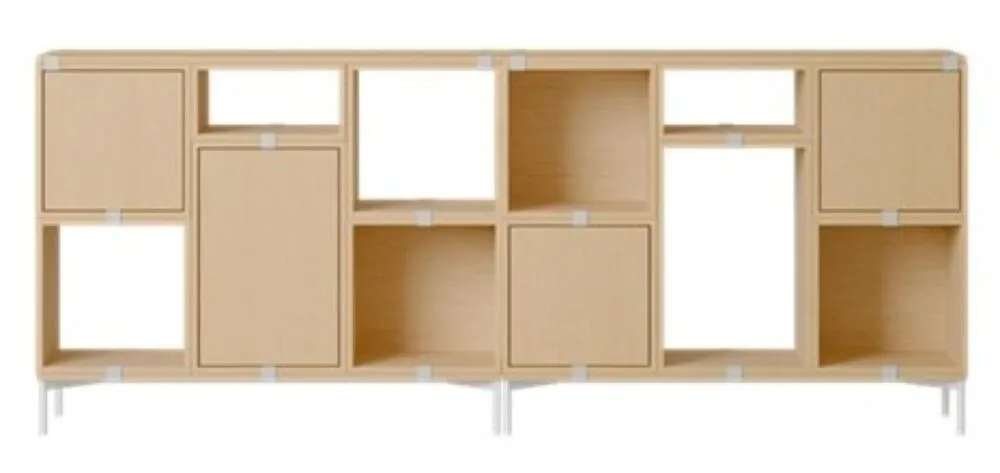 muuto Stacked office configuratie 3-Eiken Betaalbaar
