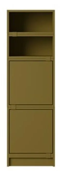 Direct Beschikbaar muuto Stacked office configuratie 4-Bruin groen