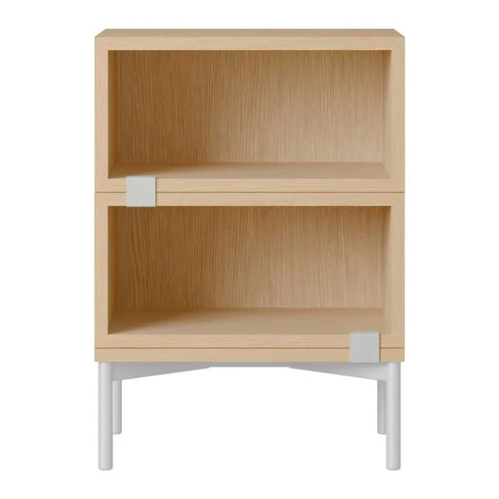 Shop Nu muuto Stacked nachtkastje configuratie 1-Eiken