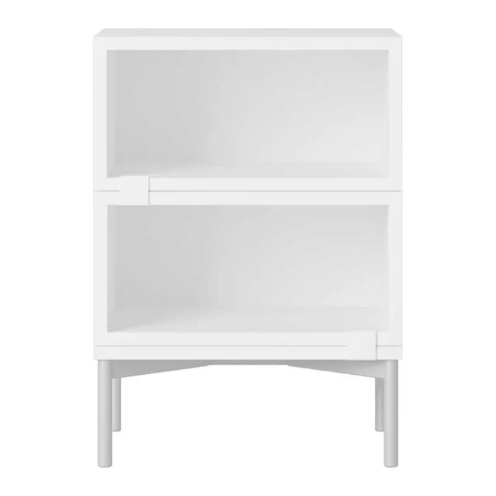 muuto Stacked nachtkastje configuratie 1-Wit Rechtstreeks Van De Fabrikant