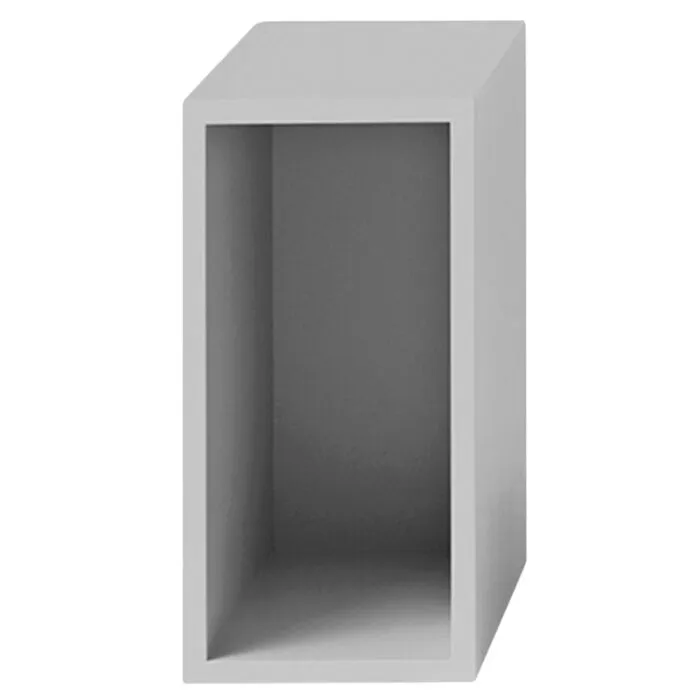 Shop Nu muuto Stacked kast met backboard-Licht grijs-Small