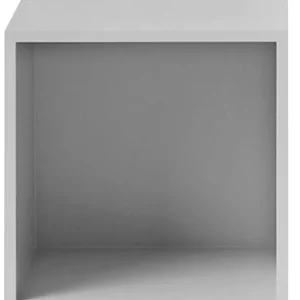 Op = Op muuto Stacked kast met backboard-Licht grijs-Medium