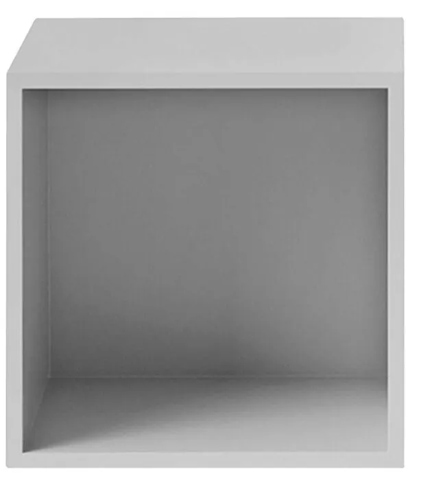 Op = Op muuto Stacked kast met backboard-Licht grijs-Medium