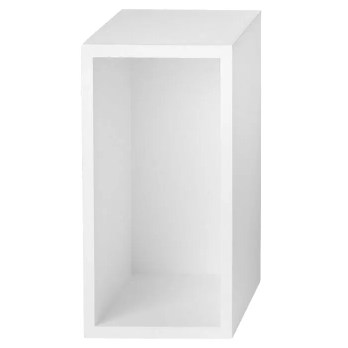 muuto Stacked kast met backboard-Wit-Small Seizoensaanbieding