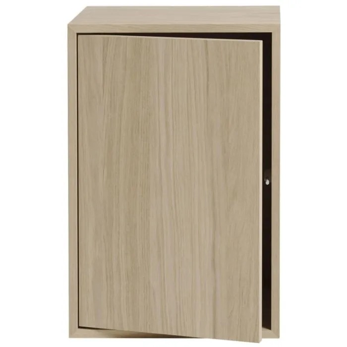 Direct Verzonden muuto Stacked kast met deur-Eiken-Large