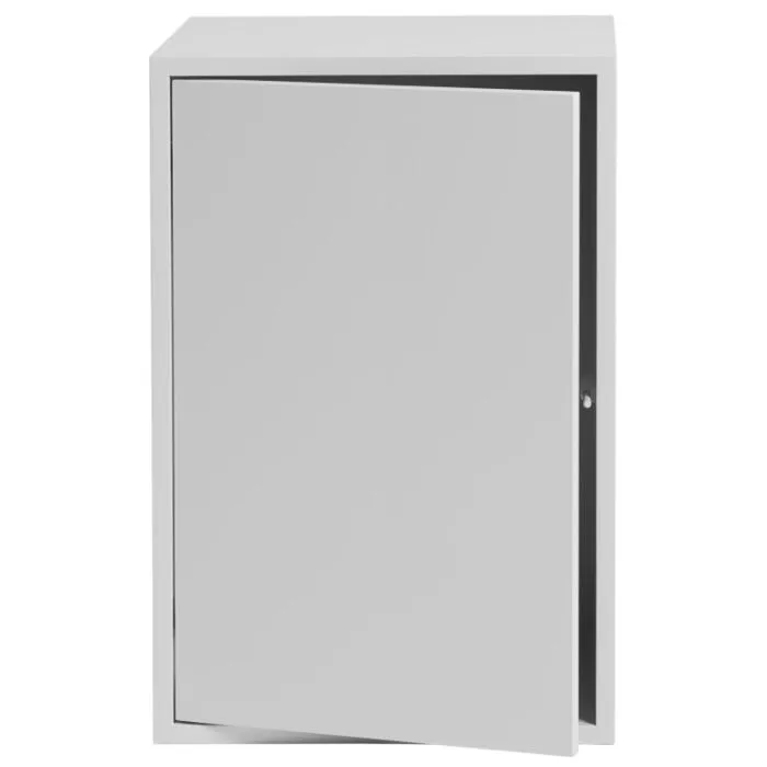 Tijdelijk Beschikbaar muuto Stacked kast met deur-Grijs-Large