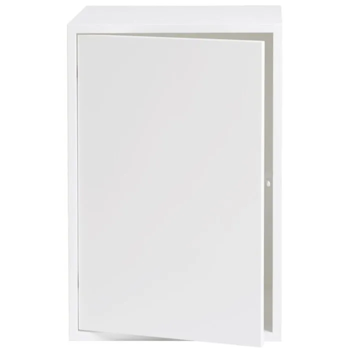 Weekendaanbieding muuto Stacked kast met deur-Wit-Large