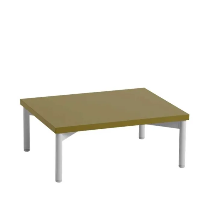 muuto Stacked podium met stalen onderstel-Bruin groen-43,5x35 cm Nu Kopen