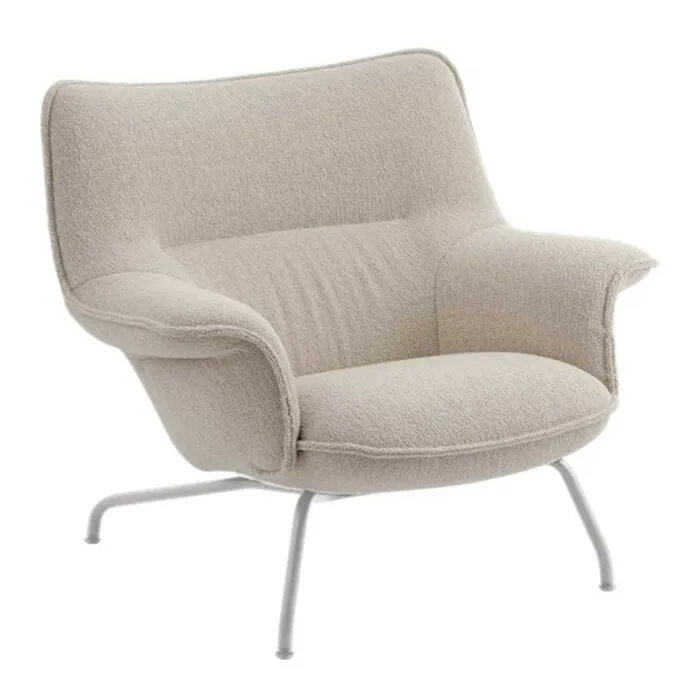 muuto Doze Loungestoel low tube frame-Hearth 7-Grey Uitverkoop