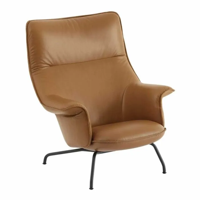 Weekendaanbieding muuto Doze Loungestoel-Refine leather cognac
