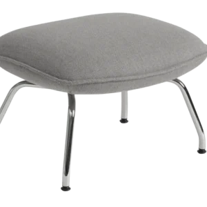 muuto Doze Ottoman chrome onderstel-Re-Wool 128 Favoriet