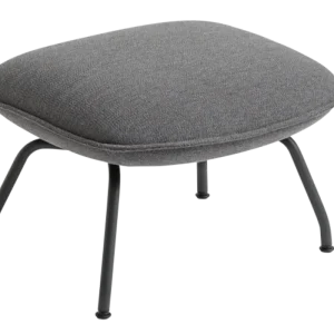 muuto Doze Ottoman anthracite black onderstel-Ocean 80 Favoriet