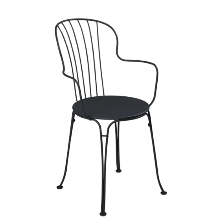 Aanbieding Fermob Opéra+ tuinstoel met armleuning-Anthracite