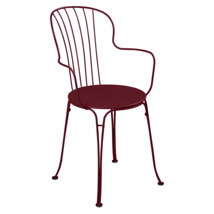 Fermob Opéra+ tuinstoel met armleuning-Black Cherry Veilige Betaling