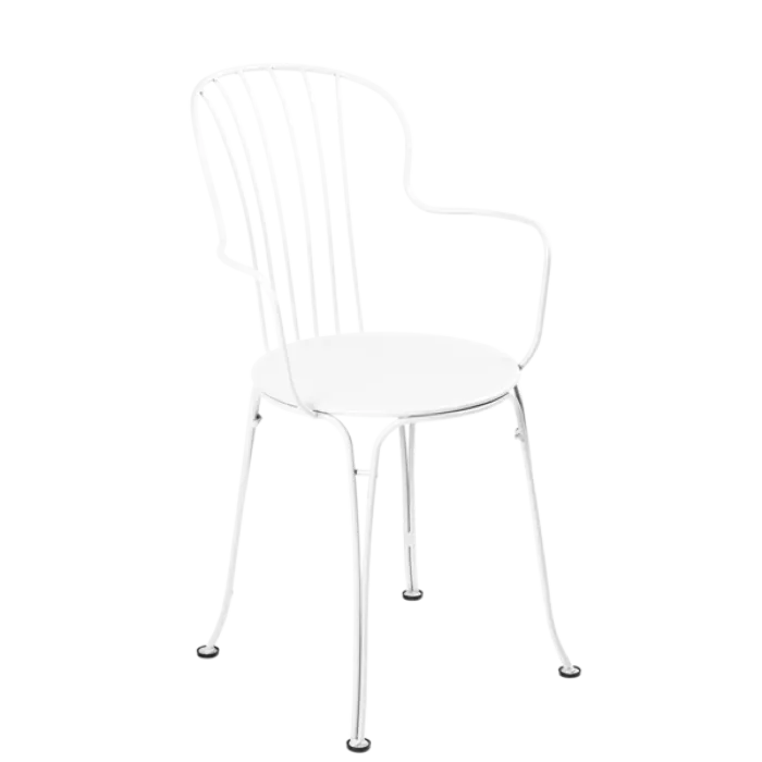 Actieprijs Fermob Opéra+ tuinstoel met armleuning-Cotton white