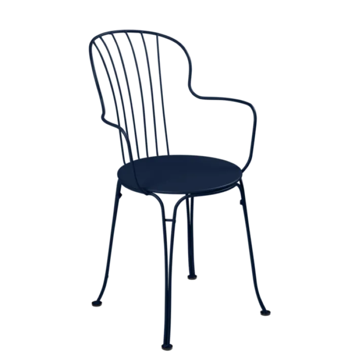 Finale Uitverkoop Fermob Opéra+ tuinstoel met armleuning-Deep Blue