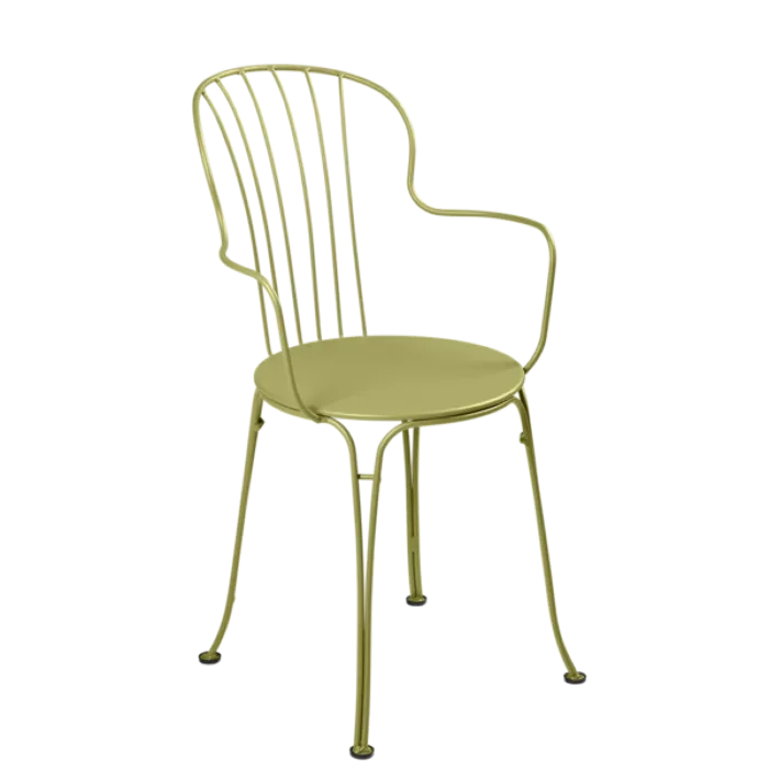 Exclusieve Aanbieding Fermob Opéra+ tuinstoel met armleuning-Willow Green