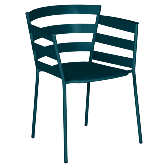 Fermob Rythmic tuinstoel met armleuning-Acapulco Blue Dagaanbieding