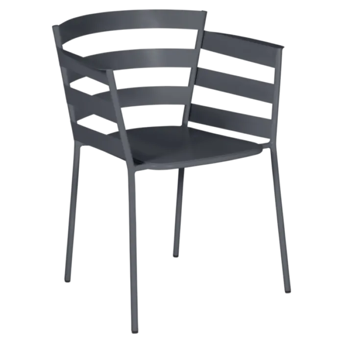 Bestel Nu Fermob Rythmic tuinstoel met armleuning-Anthracite