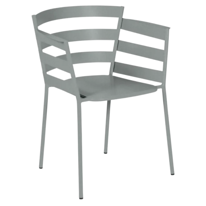 Fermob Rythmic tuinstoel met armleuning-Lapilli Grey Nieuw