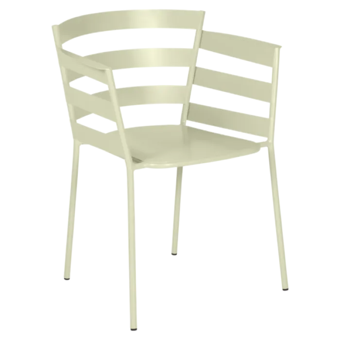Direct Beschikbaar Fermob Rythmic tuinstoel met armleuning-Willow Green