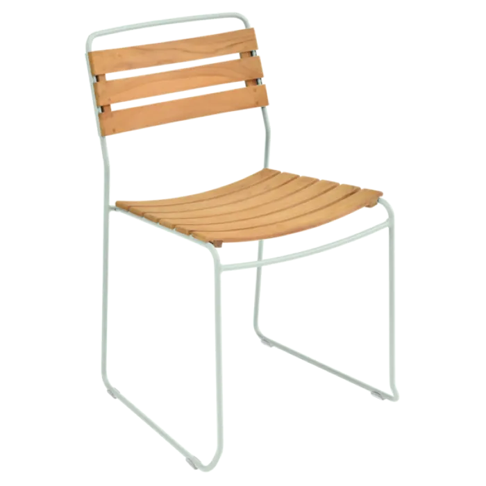 Lage Kosten Fermob Surprising Teak tuinstoel-Ice Mint