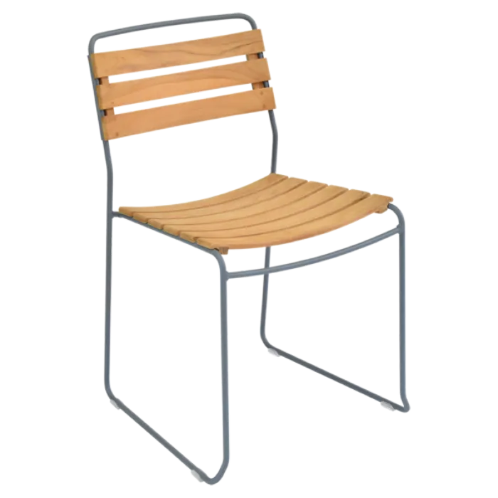 Lage Prijs Fermob Surprising Teak tuinstoel-Storm Grey
