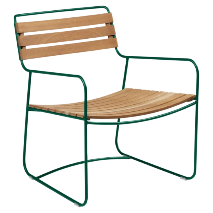 Laatste Kans Fermob Surprising Low Teak fauteuil-Cedar Green