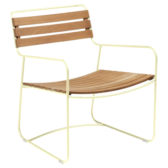 Fermob Surprising Low Teak fauteuil-Frosted Lemon Snelle Levering