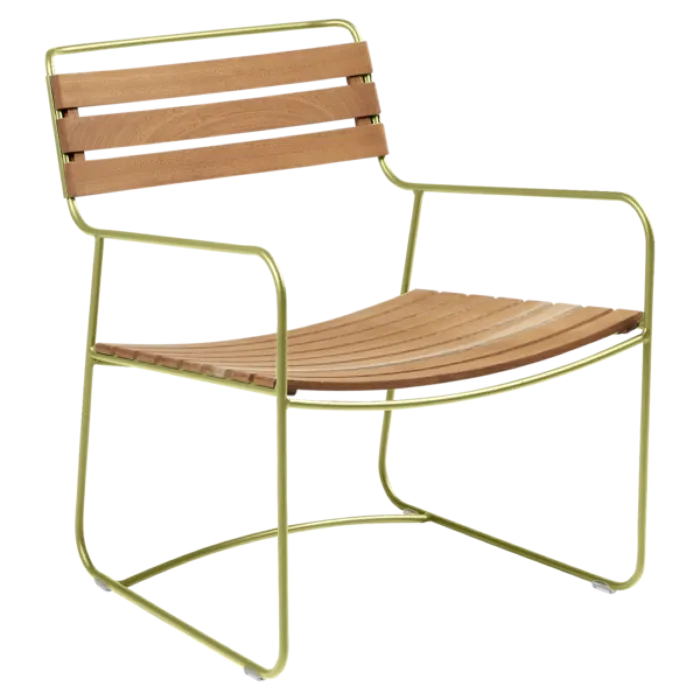 Fermob Surprising Low Teak fauteuil-Willow Green Premium