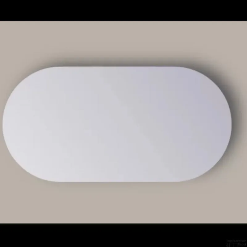 Spiegel Sanicare Q-Mirrors 100x70 cm Ovaal/Rond incl. ophangmateriaal Betaalbaar