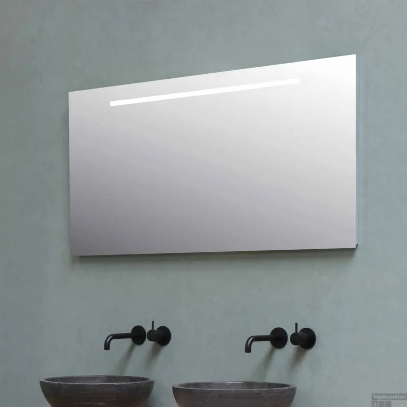 Badkamerspiegel BWS Salt Met LED 120x60 cm Zilver Flitsaanbieding
