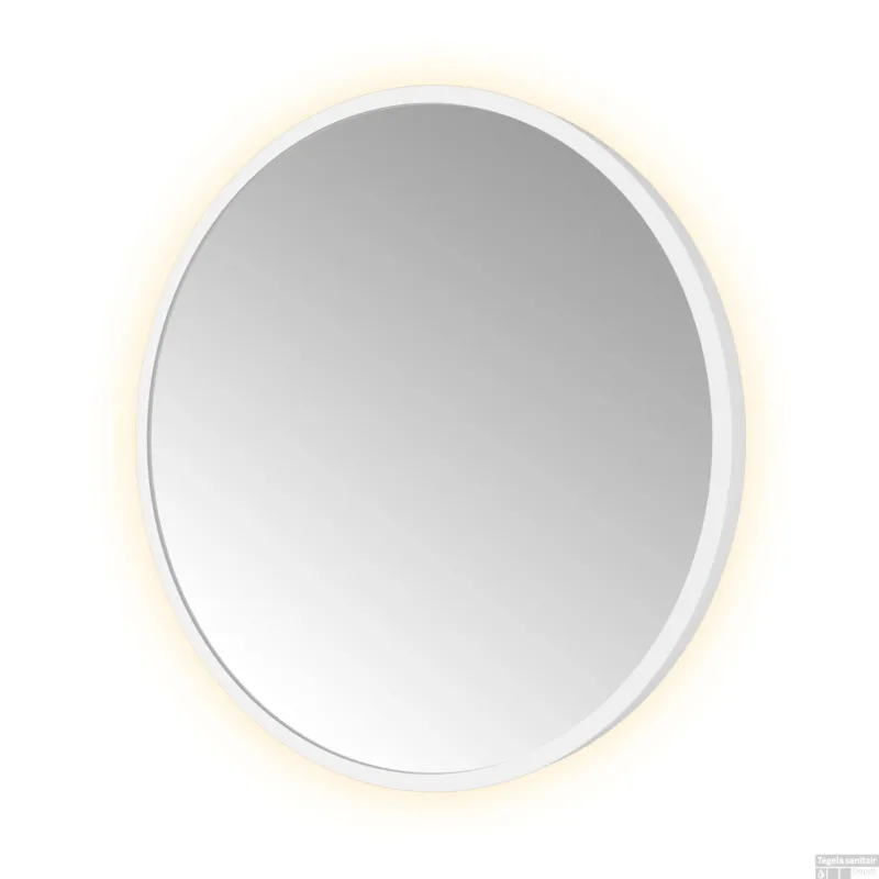 Betrouwbaar Spiegel Hotbath &MORE 40x40 cm LED-Verlichting Rond Mat Wit